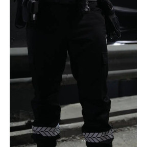 Pantalon Sécurité Privée avec bande HV Safetek - Noir - GK