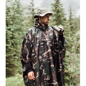 Poncho Ripstop Woodland - Brandit 