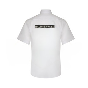 Chemisette Non Iron Sécurité Privée - Blanc - VVS
