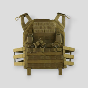 Gilet porte-plaque Buckle-tek - Coyote - Kombat Tactical