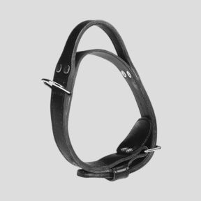 Collier d'attaque en cuir avec poignée - Scorpion