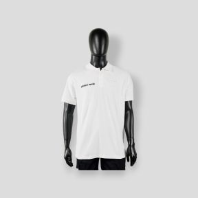Polo avec fenêtre matricule à broder Sécurité Privée - Blanc - CityGuard