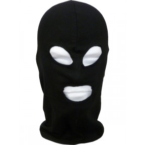 Cagoule 3 trous coton noir - CityGuard