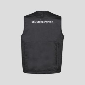 Gilet Reporter Sécurité - Noir - CityGuard