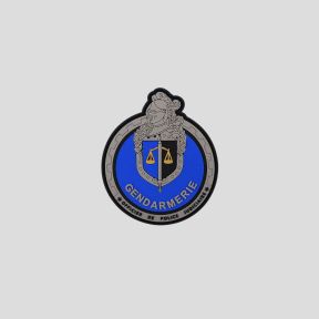 Écusson PVC avec velcro Unité des Motards de la Gendarmerie OPJ - Haute visibilité