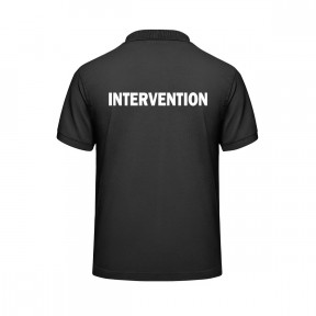 Polo INTERVENTION noir - Vetsecurite