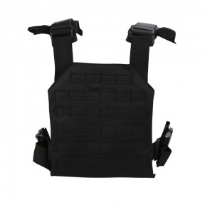 Gilet porte-plaques Spartan - Noir - Kombat Tactical