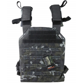 Porte plaque Spartan - BTP Noir - Kombat Tactical 