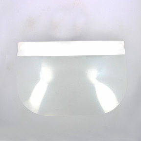 Visière de protection PVC + mousse - Blanche