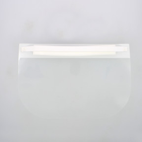 Visière de protection PVC + mousse - Blanche