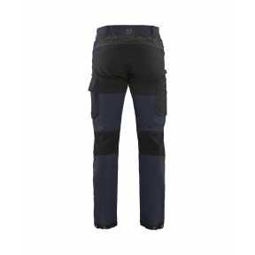 Pantalon maintenance stretch 4D Marine foncé/Noir - Blaklader