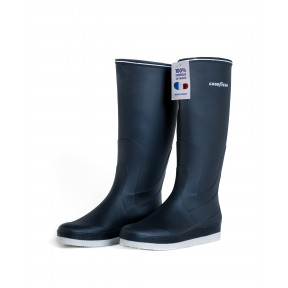 Bottes Bleu Marine PVC nautique sport 100% recyclable - Made in France - GoodYear