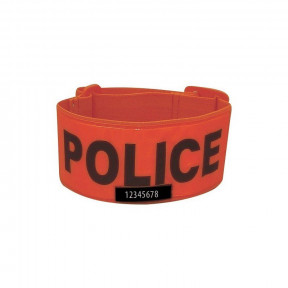 Brassard fluo orange Police - Patrol