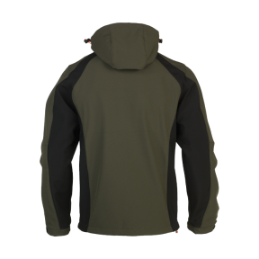 Softshell à capuche TRYSTAN Dark Kaki/Noir - Herock