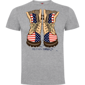 Tee-shirt Military fashion Gris Chiné - Army Design by Summit Outdoor