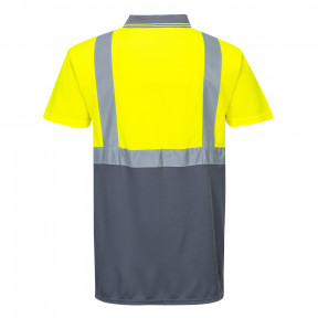 Polo bicolore Jaune / Gris - Portwest