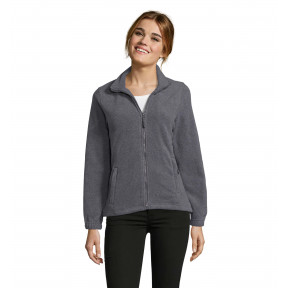 Veste micropolaire zippée north femme gris chiné - Sol's