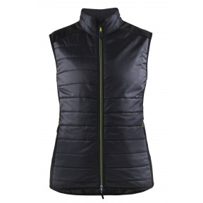 Gilet doublé femme Noir/Jaune fluo - Blaklader