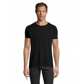 Tee-shirt homme Regent Fit col rond ajusté noir - Sol's