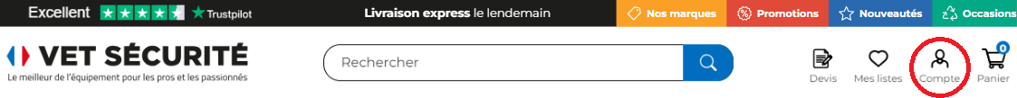 Compte client VET SECURITE
